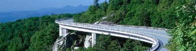 Linn Cove Viaduct on Blue Ridge Parkway, Courtesy of NC Division of Tourism, Film & Sports Development Linn Cove Viaduct on Blue Ridge Parkway, Courtesy of NC Division of Tourism, Film & Sports Development